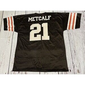 Vintage Logo Athletic Cleveland Browns Football #21 Metcalf Jersey XL 50-52